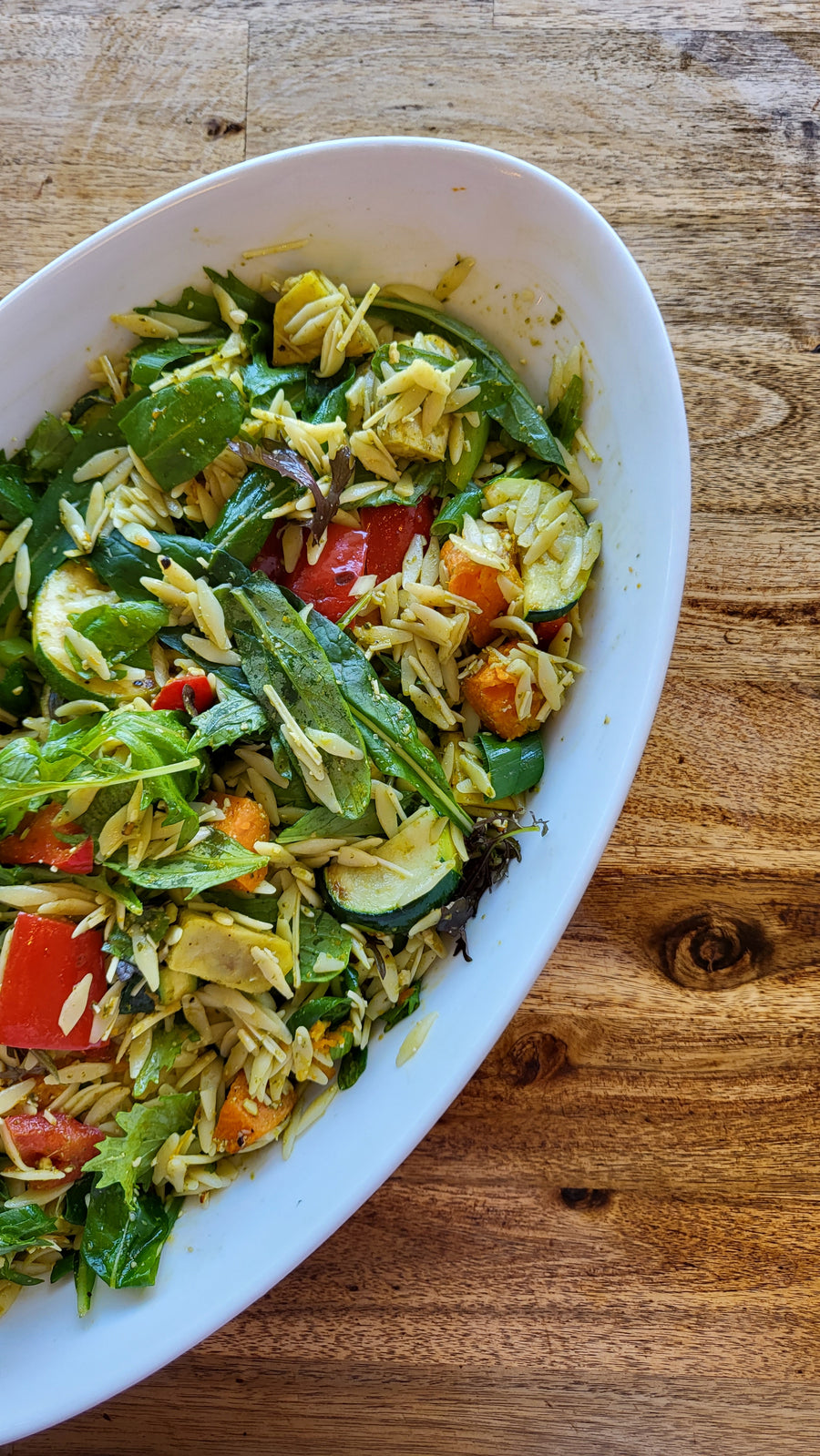 Roasted Vegetable Orzo Salad