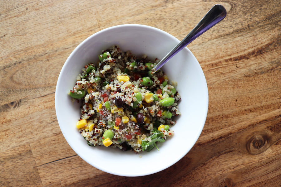 Quinoa, Corn & Edamame Salad