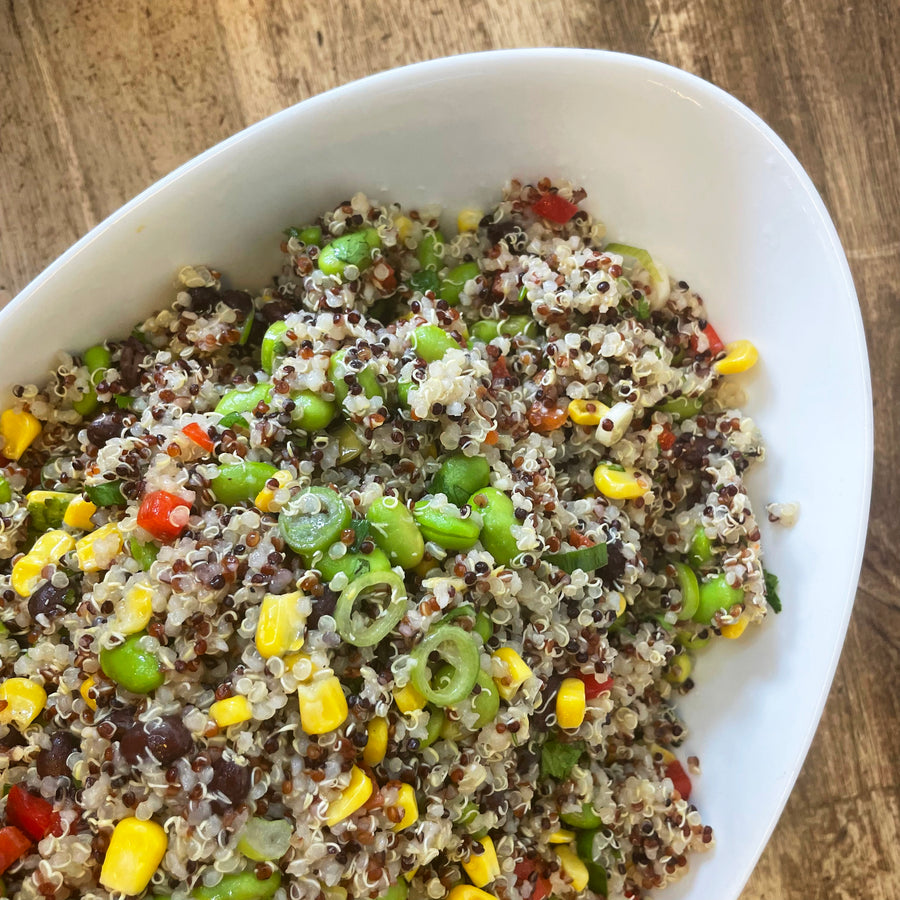 Quinoa, Corn & Edamame Salad