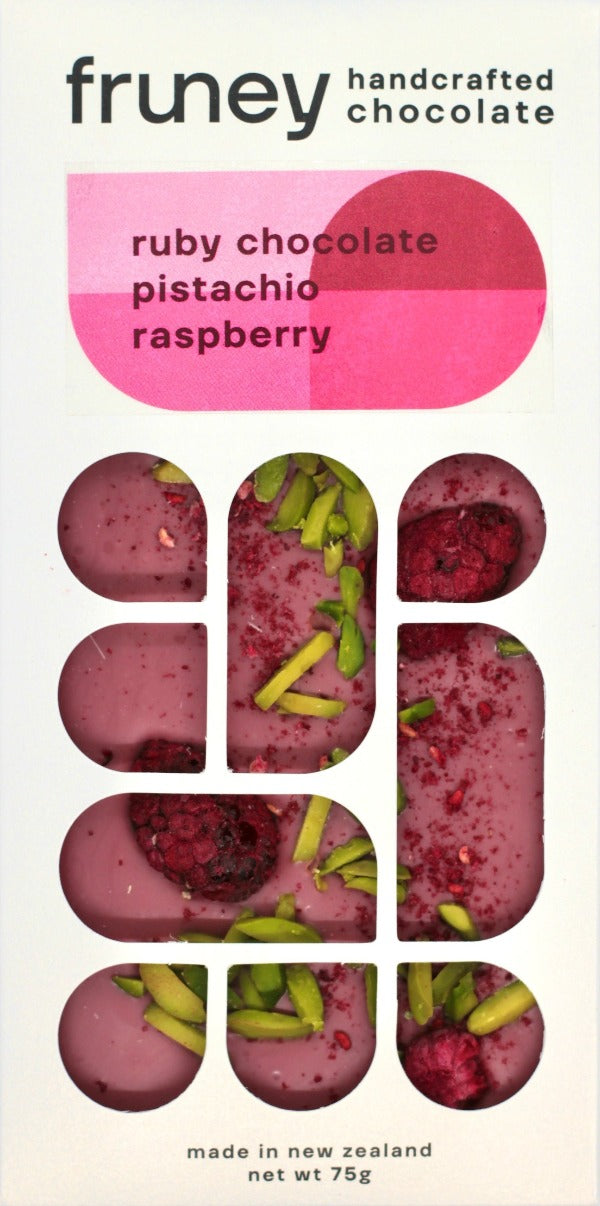 Fruney Ruby chocolate pistachio raspberry